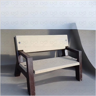 RCC Garden Bench With Armrest