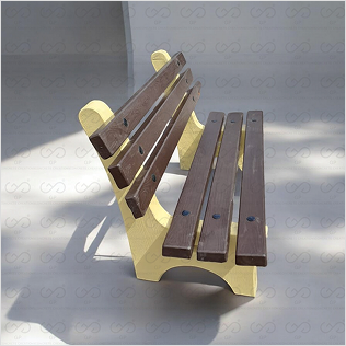 RCC Garden Bench With Backrest