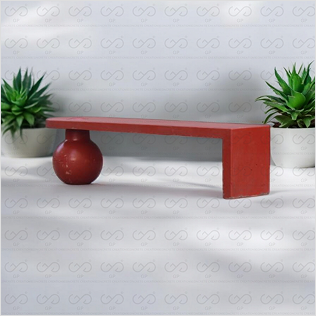RCC Garden Bench Without Backrest And Armrest